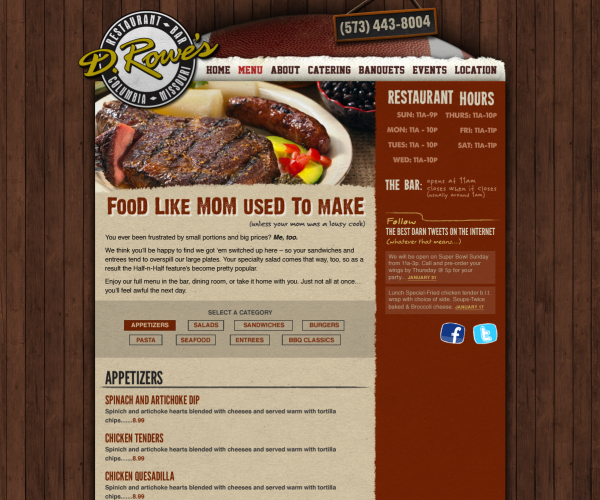 D. Rowe's Website Design