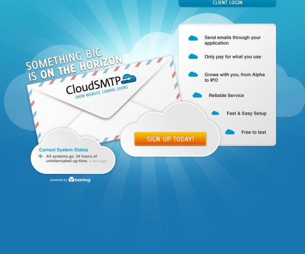 CloudSMTP Website Design